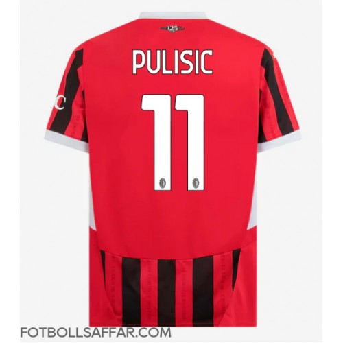 AC Milan Christian Pulisic #11 Hemmatröja 2024-25 Kortärmad